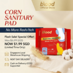 Blood Ultra-thin Corn Pad - Gentle and Breathable Sanitary Pads for Maximum Comfort - For Sensitive Skin - Hypoallergenic & 3X More Dry Than Cotton